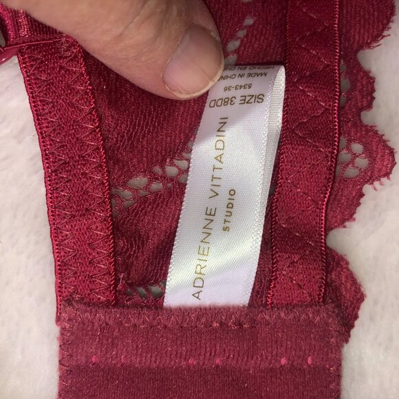 Adrienne Vittadini Studio Red Lacy Bra 38DD - Picture 9 of 11